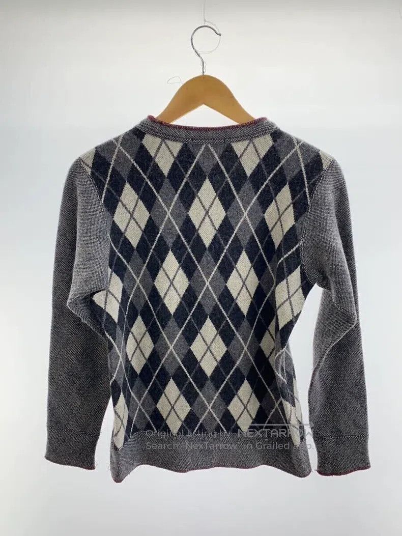 Comme des Garcons Comme Des Garcons V-neck Knitwear, Geometric Diamond Patte Size XS / US 0-2 / IT 36-38 - 2 Thumbnail
