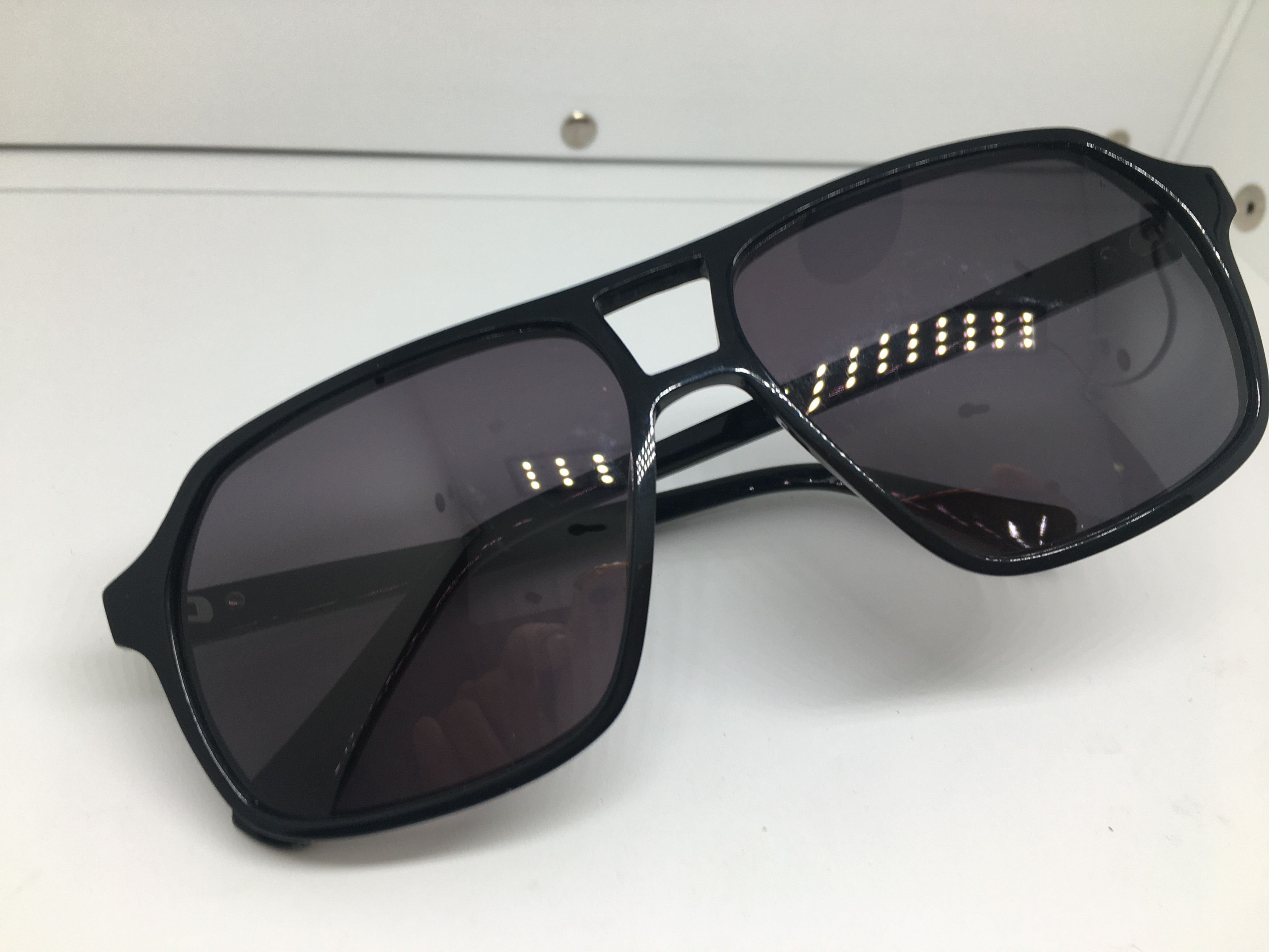 Vintage Vintage Black Aviator Sunglasses Frame Size ONE SIZE - 5 Thumbnail