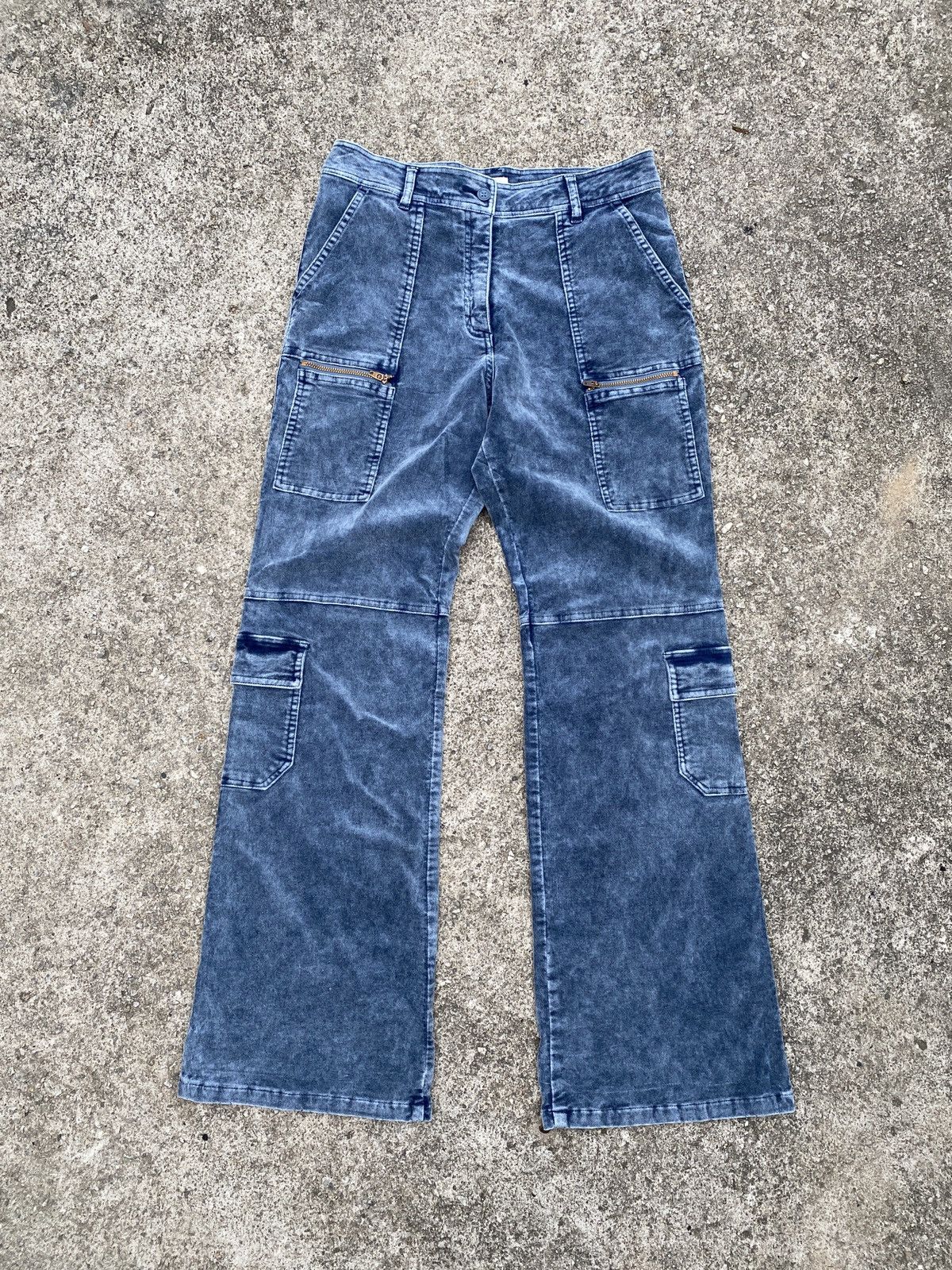 1990s - Otto Velvet Multipocket Flare Pant