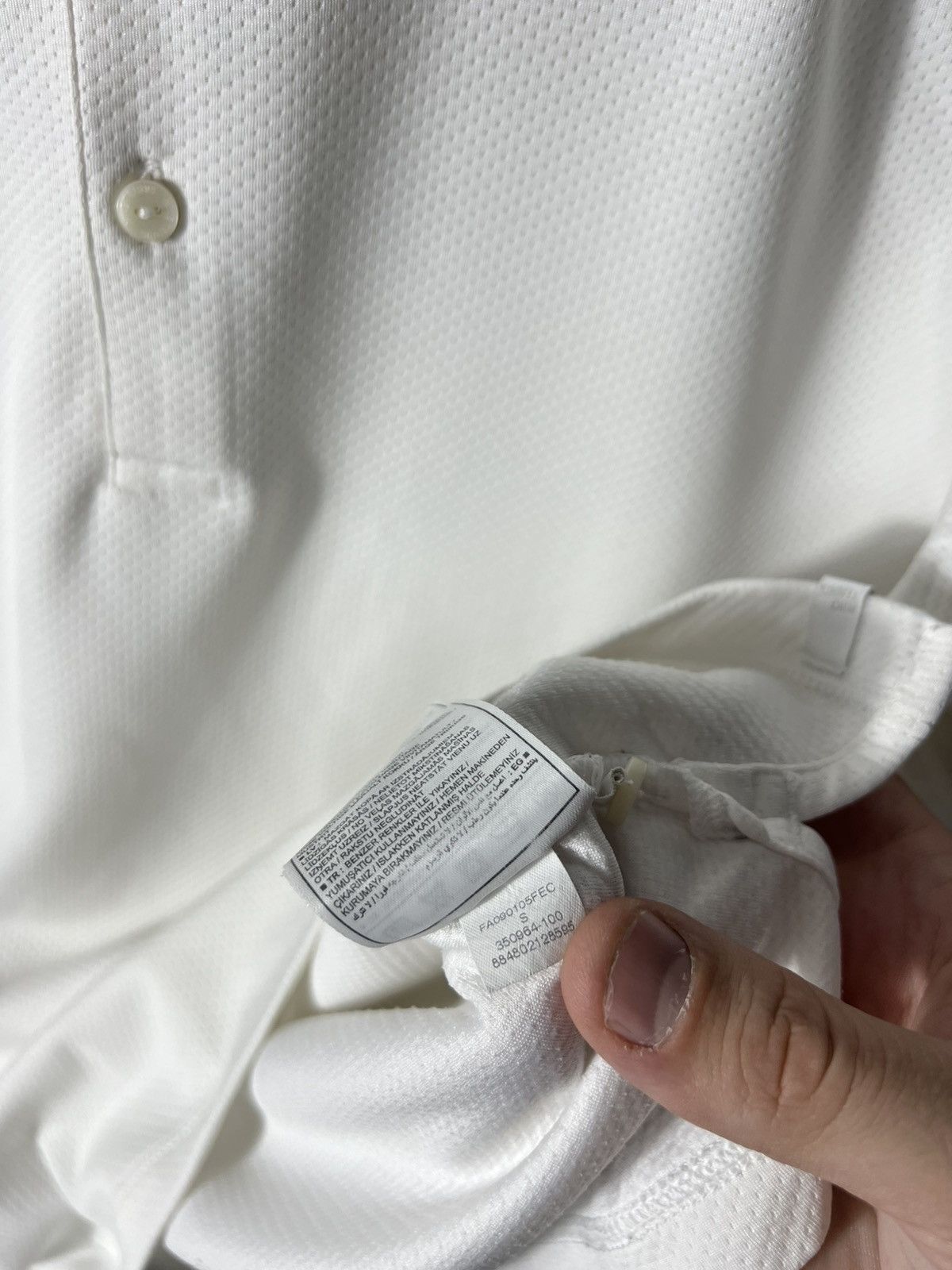 Nike 🟦 Vintage Nike Tennis Polo — White (Court Line) Size S Size US S / EU 44-46 / 1 - 10 Thumbnail