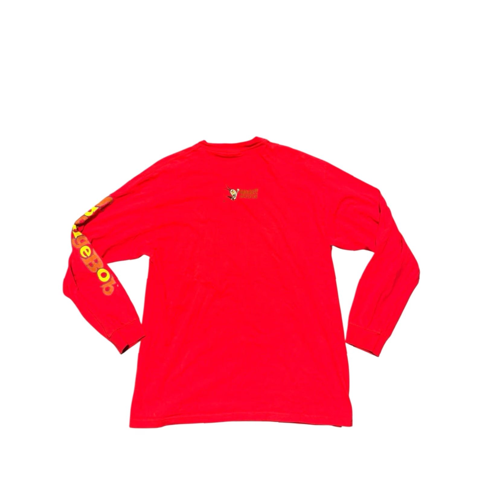 Nickelodeon VINTAGE Nickelodeon Shirt Mens L SpongeBob SquarePants Long Sleeve Red 2001 USA Brain Alone Size US L / EU 52-54 / 3 - 6 Thumbnail