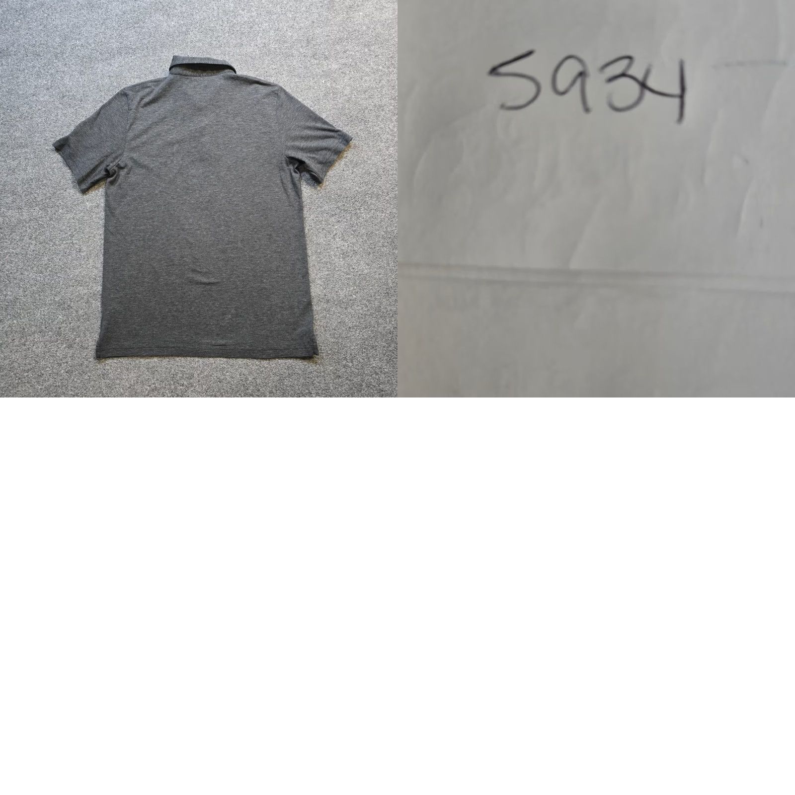 TravisMathew Travis Mathew Shirt Mens Large Gray Solid Short Sleeve Performance Golf Polo Size US L / EU 52-54 / 3 - 8 Thumbnail