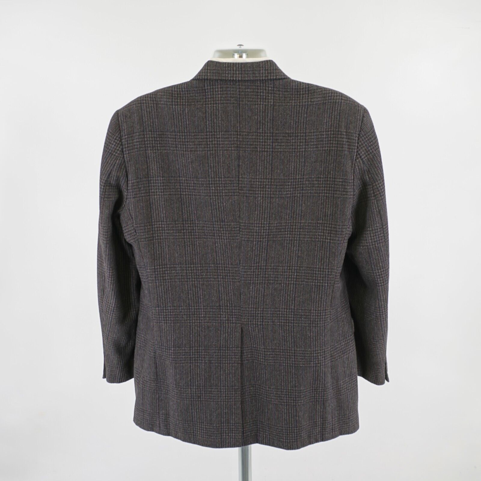 Haggar Haggar Tweed Wool Brown Glen Plaid Sport Coat 42L W/ Multi-C Size 42L - 6 Thumbnail