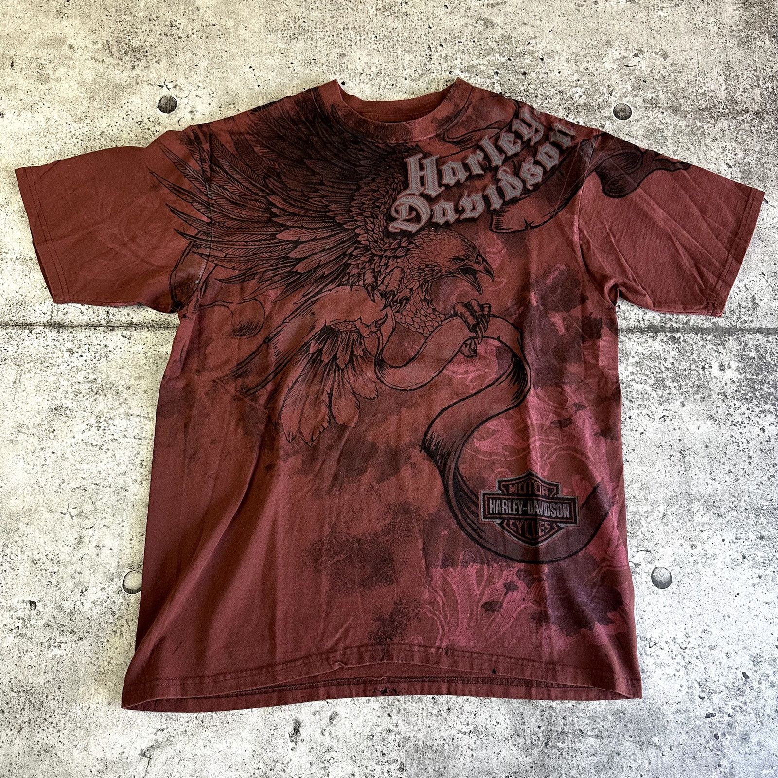 Harley Davidson Y2K Harley Davidson Shirt AOP Eagle Shirt XL San Antonio Size US XL / EU 56 / 4 - 1 Thumbnail