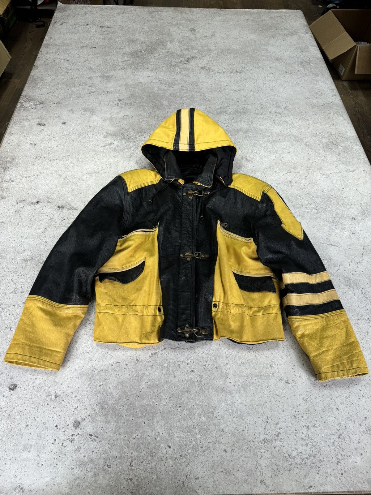 If Six Was Nine Vintage 90s Real Leather Cropped Junya Watanabe Style Jacket Size US M / EU 48-50 / 2 - 5 Thumbnail