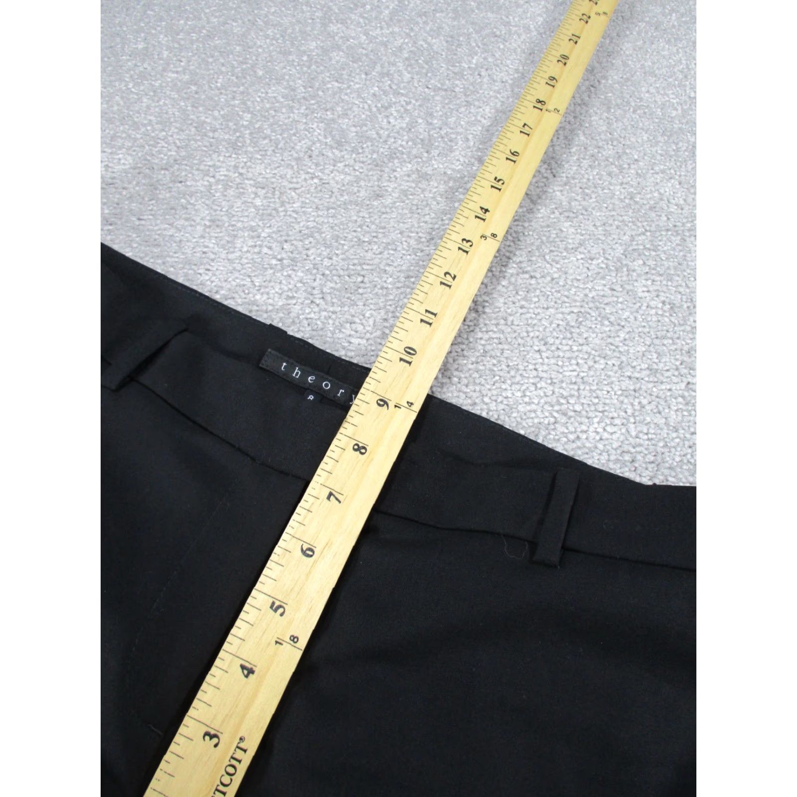 Theory Theory Dress Pants Womens 8 Black Slim Fit Wool Tapered Dress Pants Womens 8 Black Theory Size 30" / US 8 / IT 44 - 7 Thumbnail