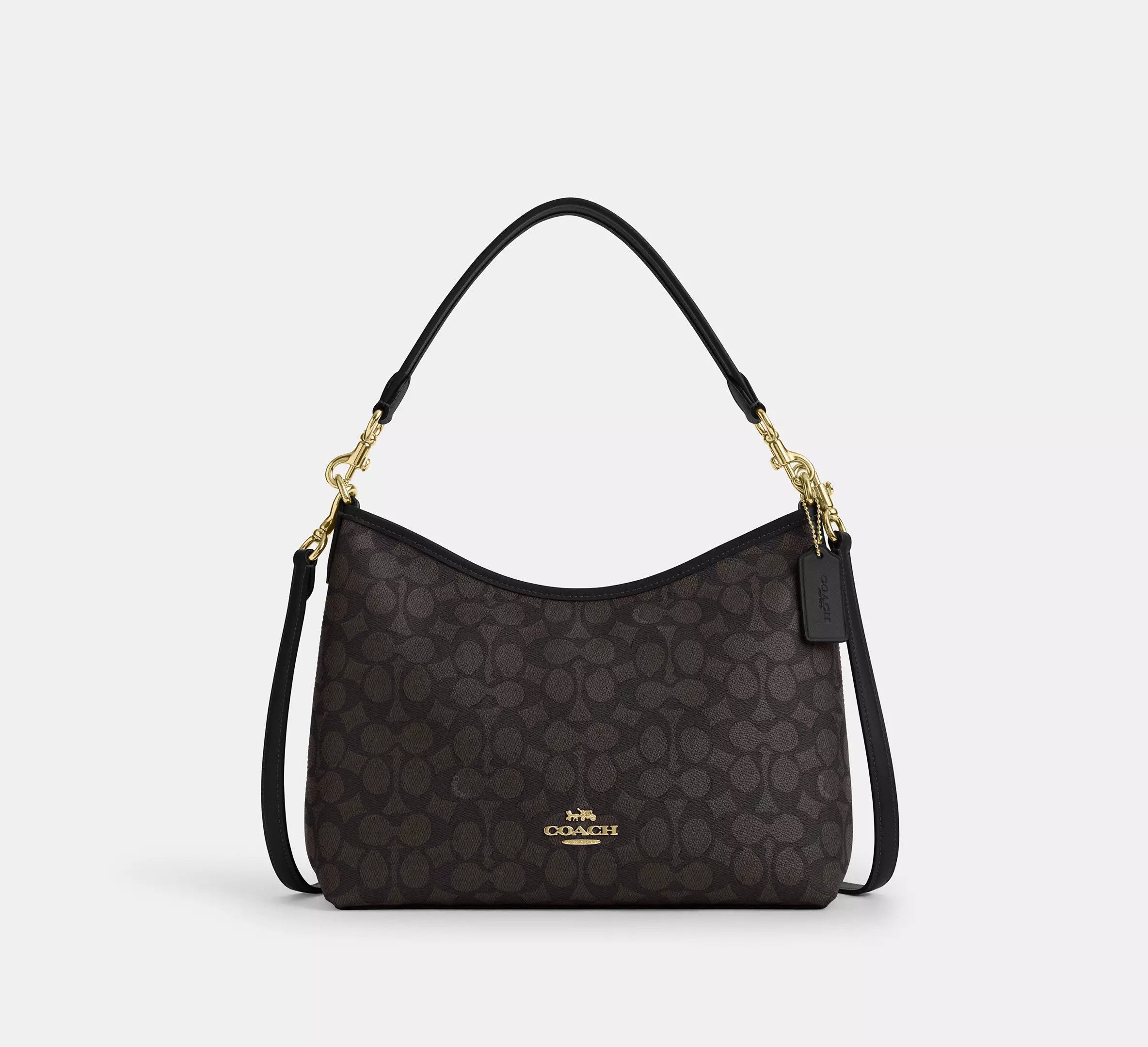 Coach Laurel Shoulder Bag In Signature Canvas CV975 Size ONE SIZE - 9 Thumbnail
