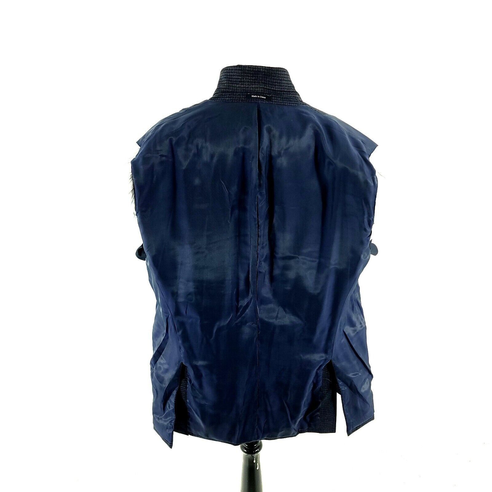 Pronto Uomo Pronto Uomo Platinum Wool 2 Button Sport Coat 42R Blue Check Size 42R - 12 Thumbnail