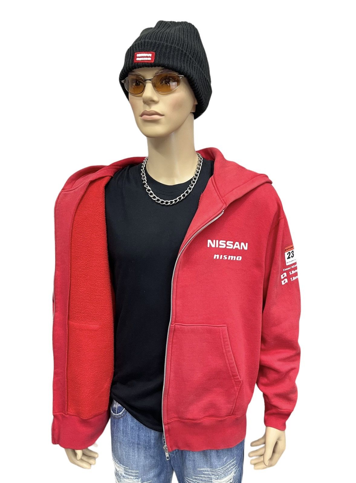Nissan 🔥 NISSAN NISMO RACING XANAVI RAYS ENGINEERING Zipper Hoodie Size US L / EU 52-54 / 3 - 14 Thumbnail