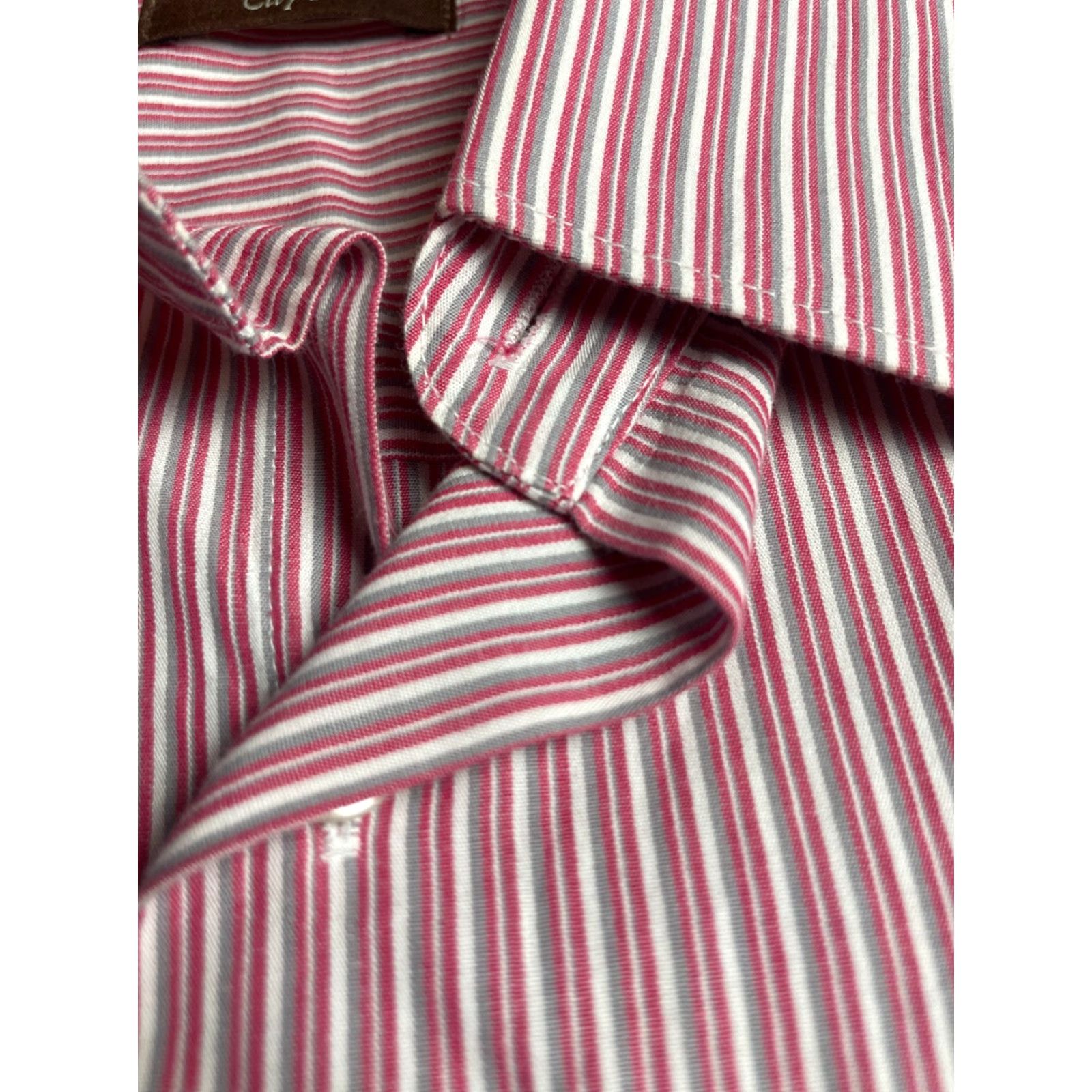 Perry Ellis Perry Ellis City Fit Shirt Men's XL Pink White Gray Button Up Long Sleeve Size US XL / EU 56 / 4 - 3 Thumbnail