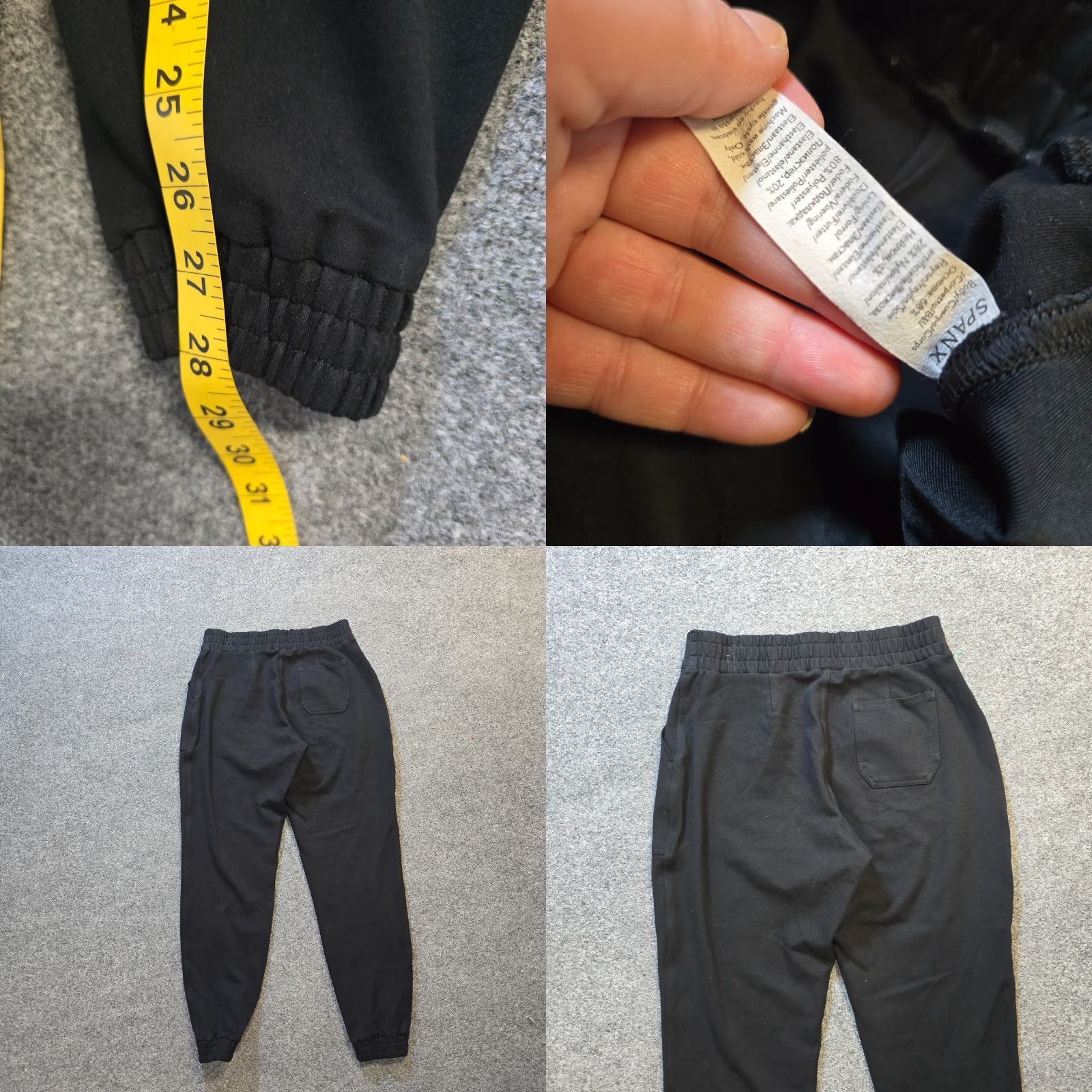 Spanx Spanx Pants Womens Medium Black Joggers Sweatpants Pockets Casual Lounge Size 32" / US 10 / IT 46 - 8 Thumbnail