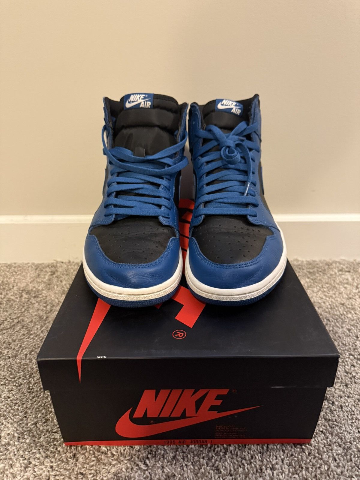 Jordan Brand Air Jordan 1 Retro High OG “Blue Marina” Size US 12 / EU 45 - 4 Thumbnail