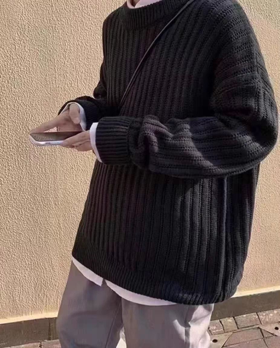 Visvim VISVIM AMPLUS CREW L/S wool knit sweater navy 2 oversize Size US M / EU 48-50 / 2 - 4 Thumbnail