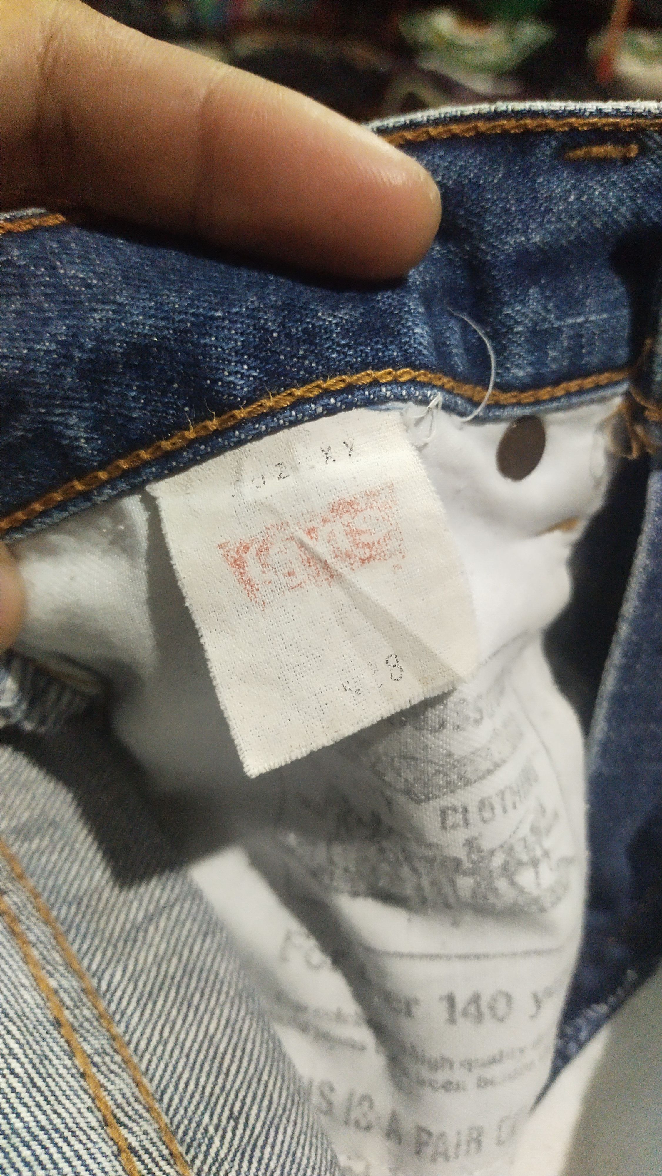 Levi's Levis USA 502 Selvedge Jeans Size US 28 / EU 44 - 7 Thumbnail