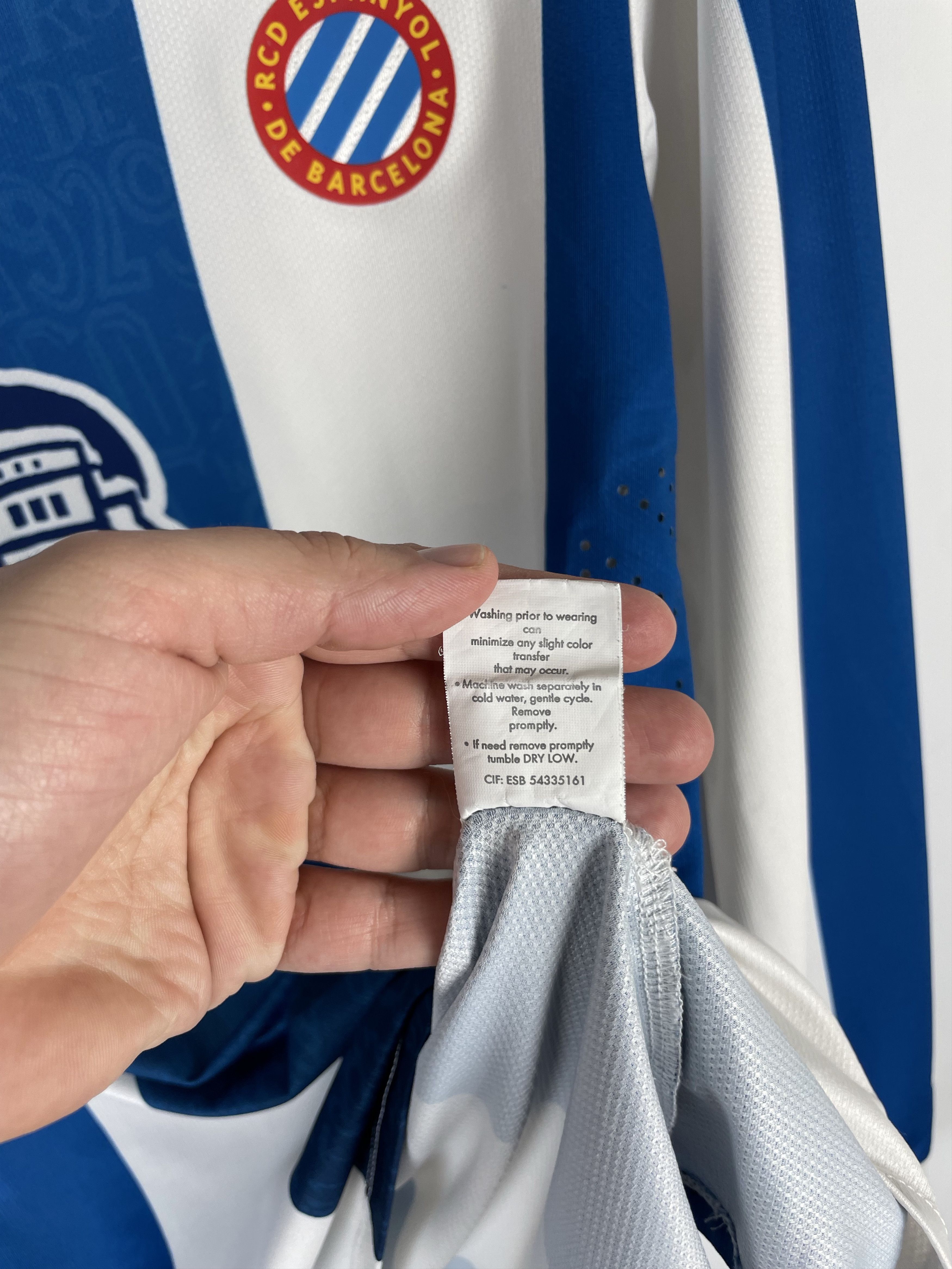 Vintage Kelme Espanyol Jersey Long Sleeve Home Size US L / EU 52-54 / 3 - 9 Thumbnail