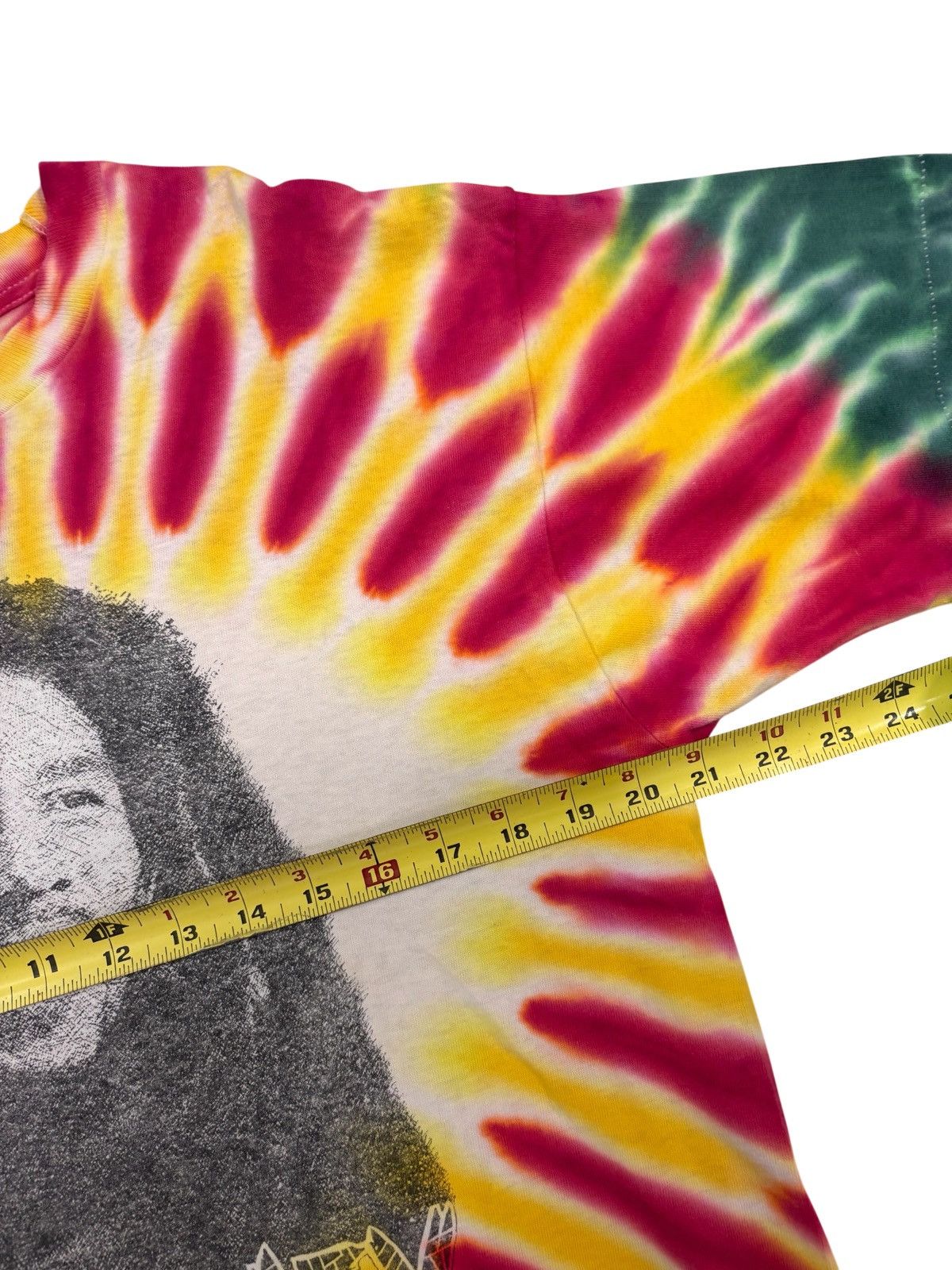 Fruit Of The Loom Vintage 1990 Bob Marley Tie Dye Tuff Gong Rap Size US L / EU 52-54 / 3 - 9 Thumbnail