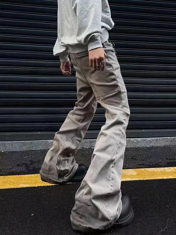 VIBE Baggy Stacked Flare Denim Jeans Size US 28 / EU 44 - 8 Thumbnail