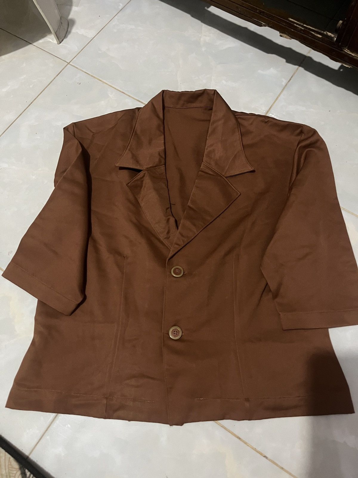 Japanese Brand × Vintage Blazers Brown Size L / US 10 / IT 46 - 1 Thumbnail