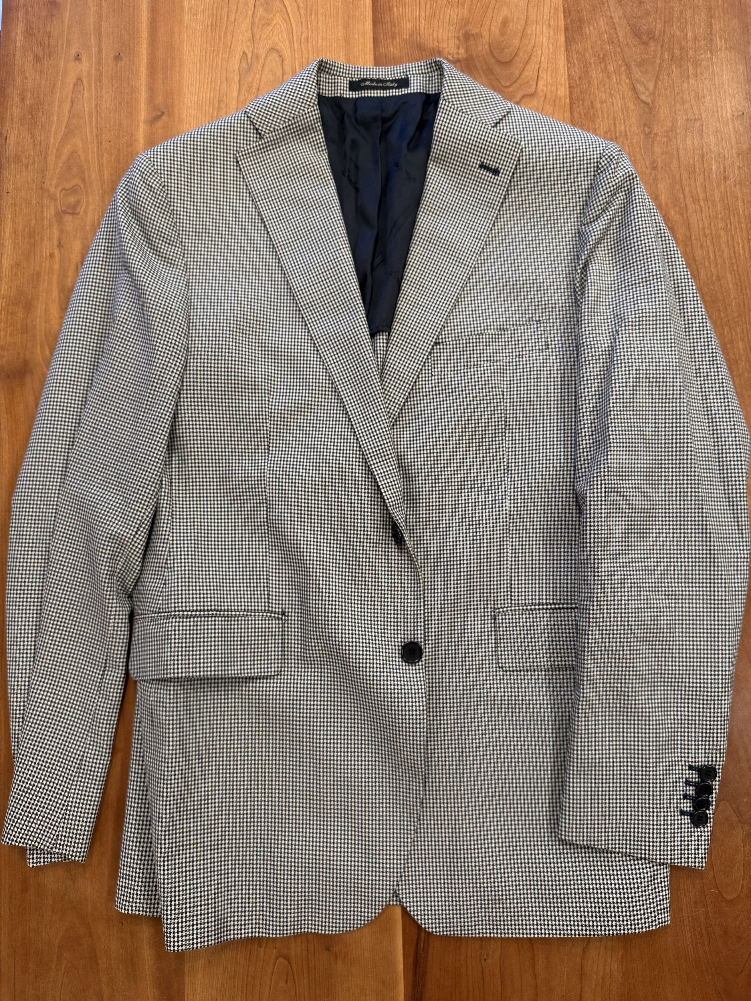Borsalino Houndstooth Blazer - Coat Size 50R - 1 Thumbnail