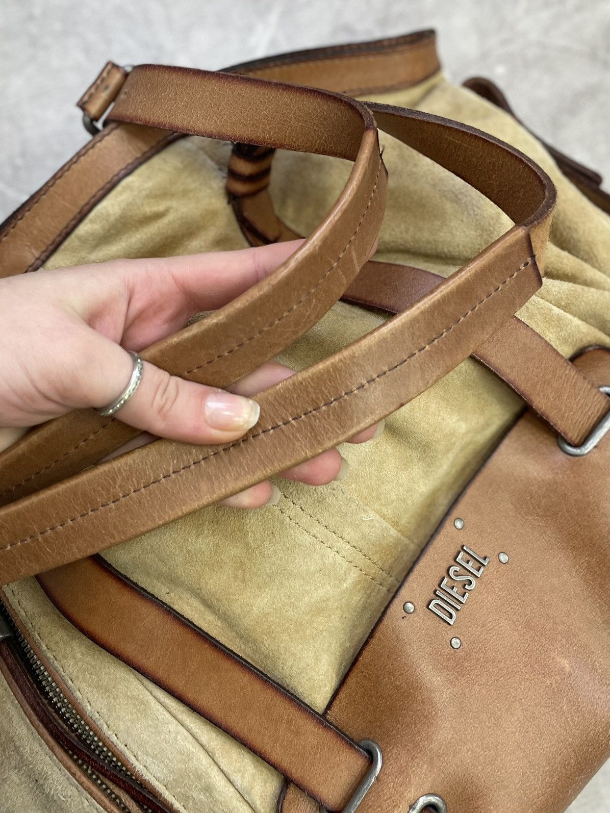 Diesel Avant garde Diesel leather shoulder bag hype fashion y2k Size ONE SIZE - 10 Thumbnail