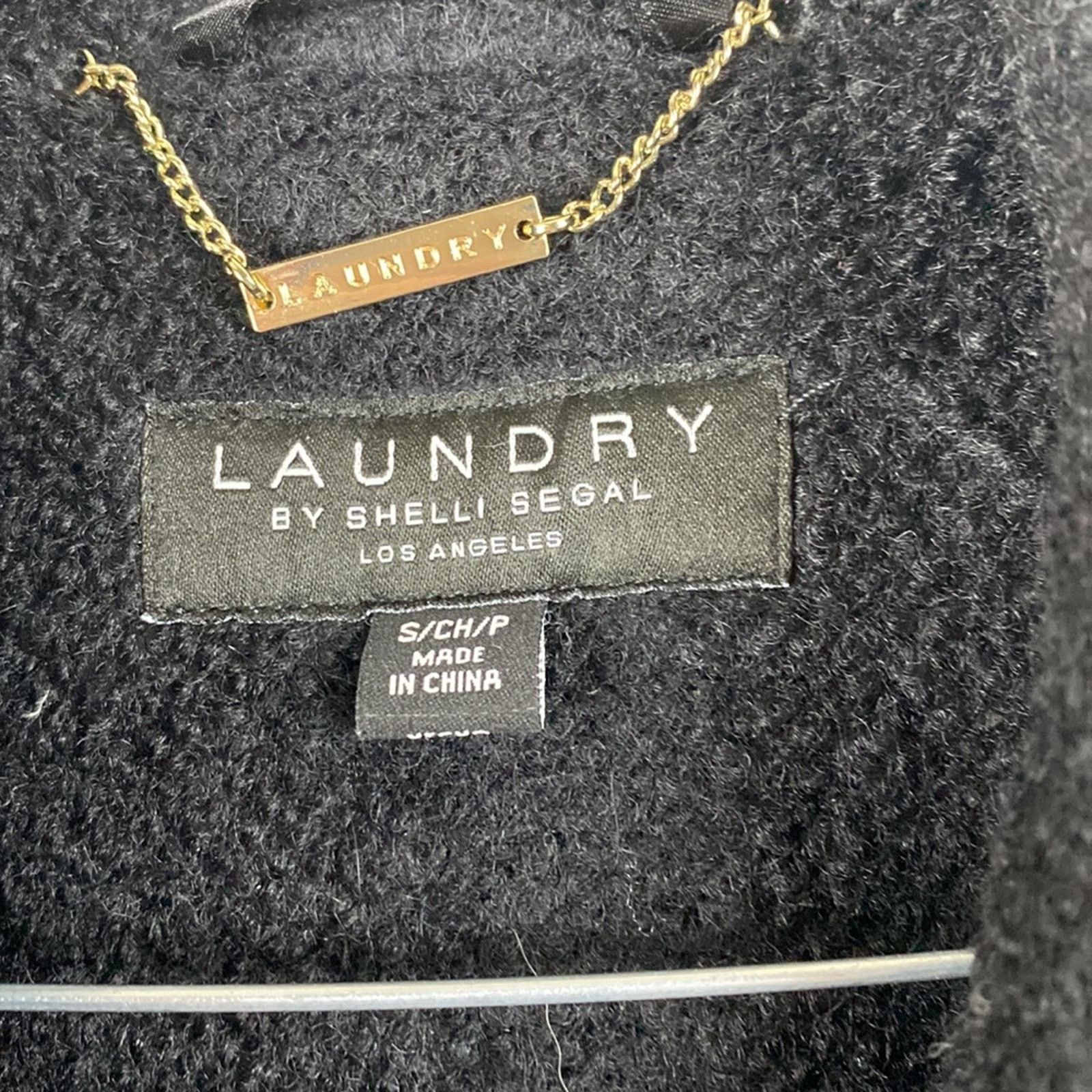 Laundry by Shelli Segal Laundry By Shelli Segal Boucle Skirted Hem Coat Black SZ. S Size S / US 4 / IT 40 - 6 Thumbnail