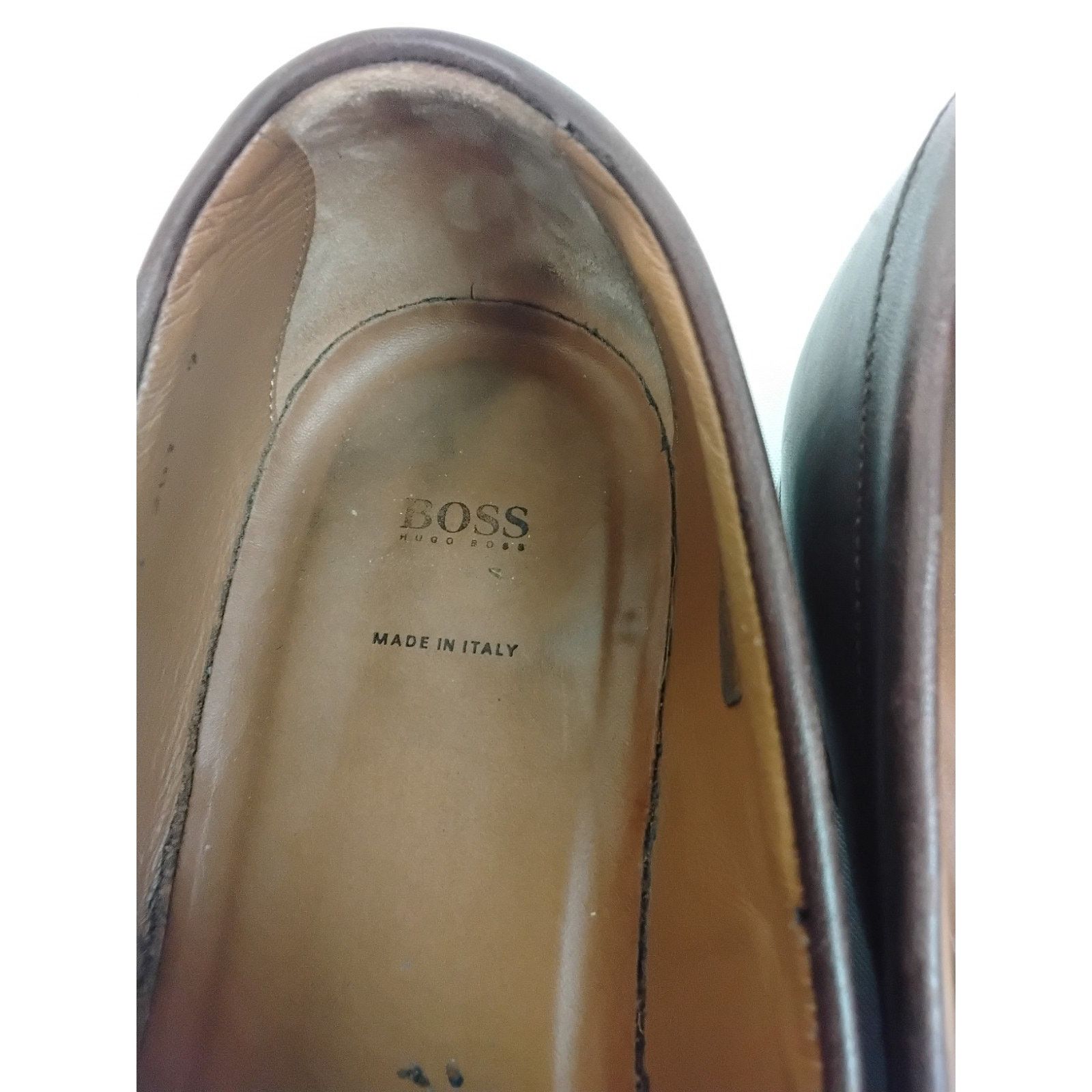 Hugo Boss Hugo Boss Dress Shoes Men's 9 Brown Leather Penny Loafer Size US 9 / EU 42 - 8 Thumbnail