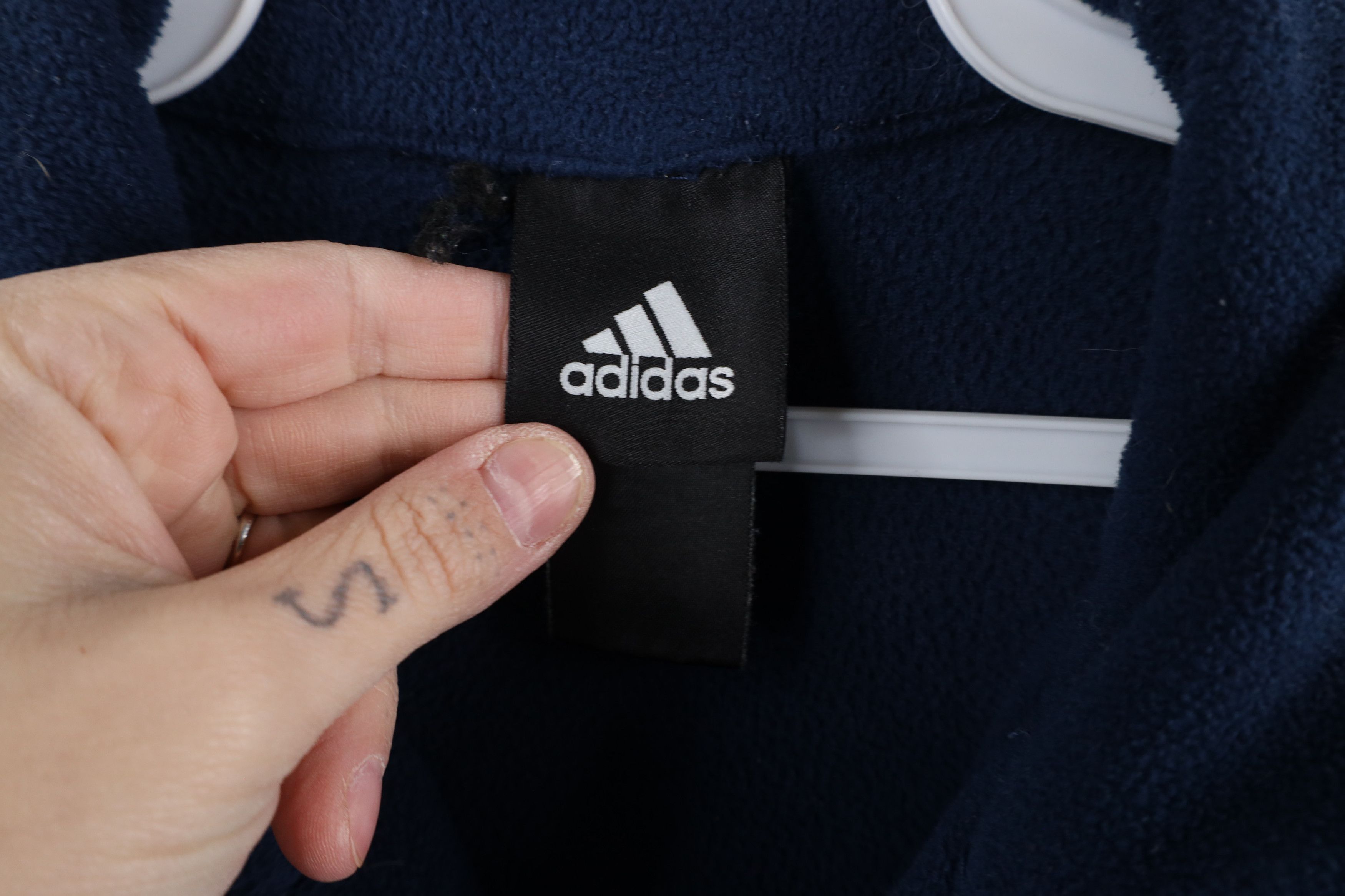 Adidas Vintage Adidas Notre Dame University Half Zip Fleece Sweater Size US L / EU 52-54 / 3 - 11 Thumbnail