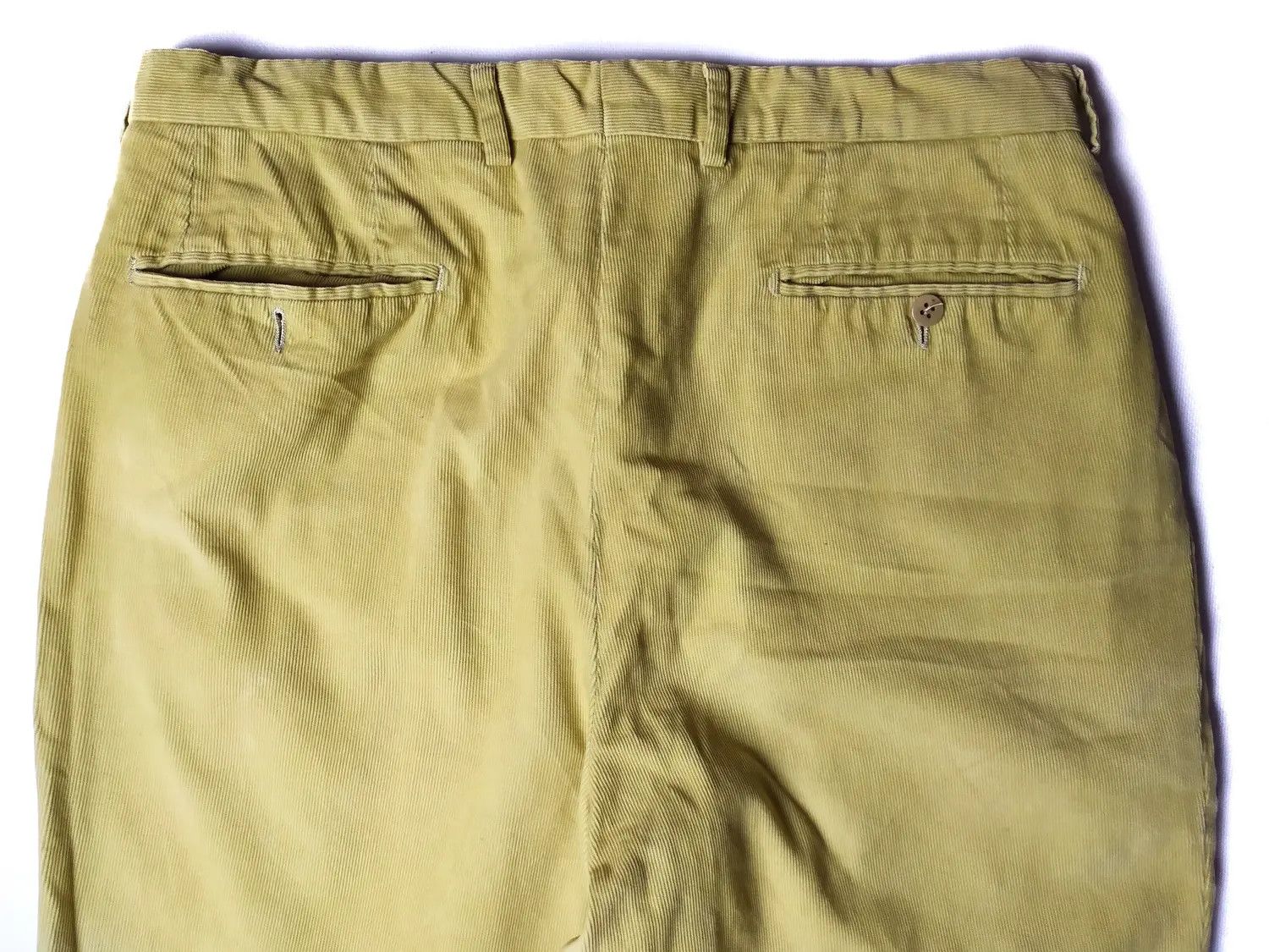 Ermenegildo Zegna Vintage Zegna Corduroy Italy Yellow Pants Size US 32 / EU 48 - 6 Thumbnail