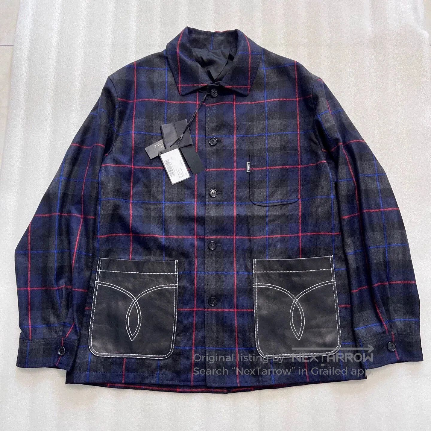 Versace Versace Men's Thin Wool Plaid Jacket. Size US XXL / EU 58 / 5 - 1 Thumbnail