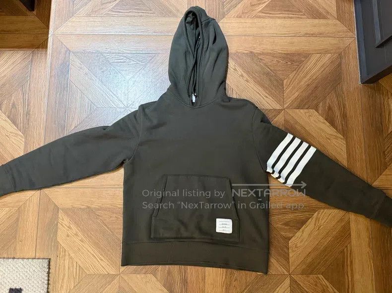 Thom Browne Thom Browne Dark Military Green Sweatshirt Size US L / EU 52-54 / 3 - 1 Thumbnail