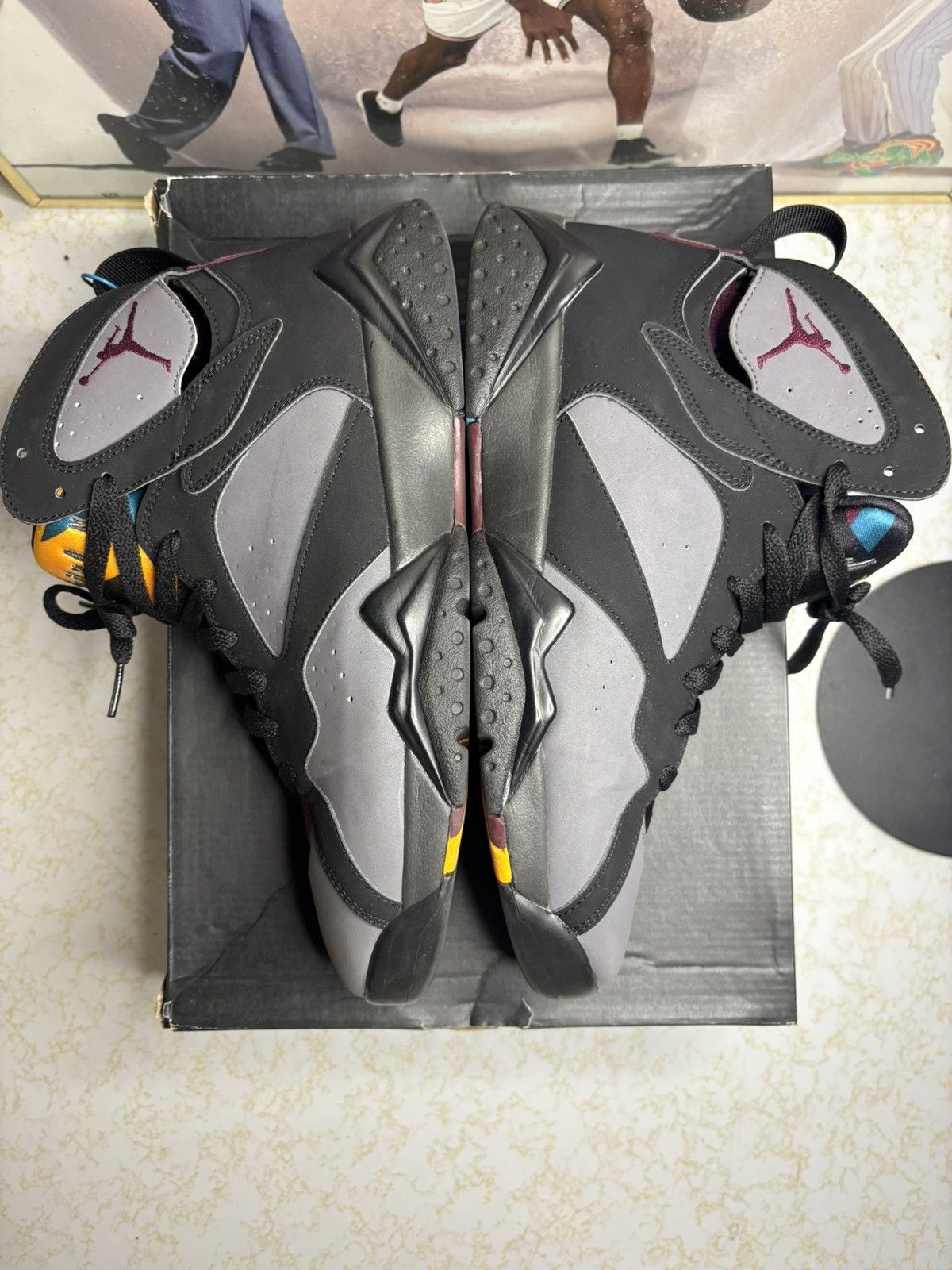 Jordan Brand Air Jordan 7 Retro 2015 Bordeaux 2015 Size US 9 / EU 42 - 4 Thumbnail