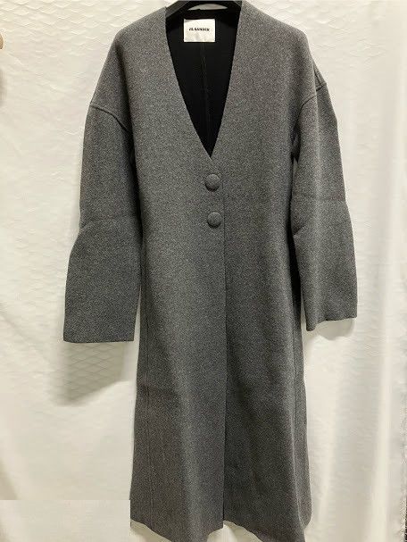 Jil Sander o1loc1c1124 Coat in Grey Size L / US 10 / IT 46 - 1 Preview
