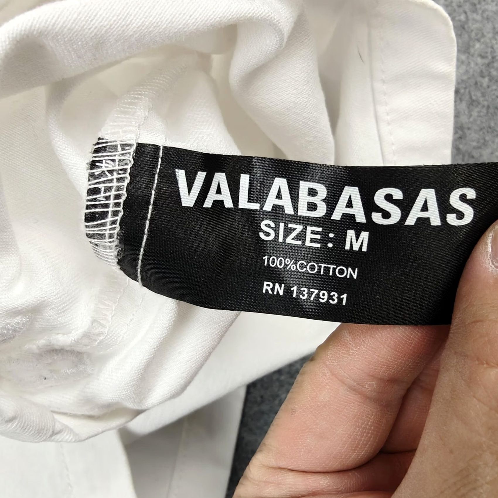 Vintage Valabasas Shirt Mens Medium White Rhinestone Short Sleeve Button Up Casual Size US M / EU 48-50 / 2 - 7 Thumbnail