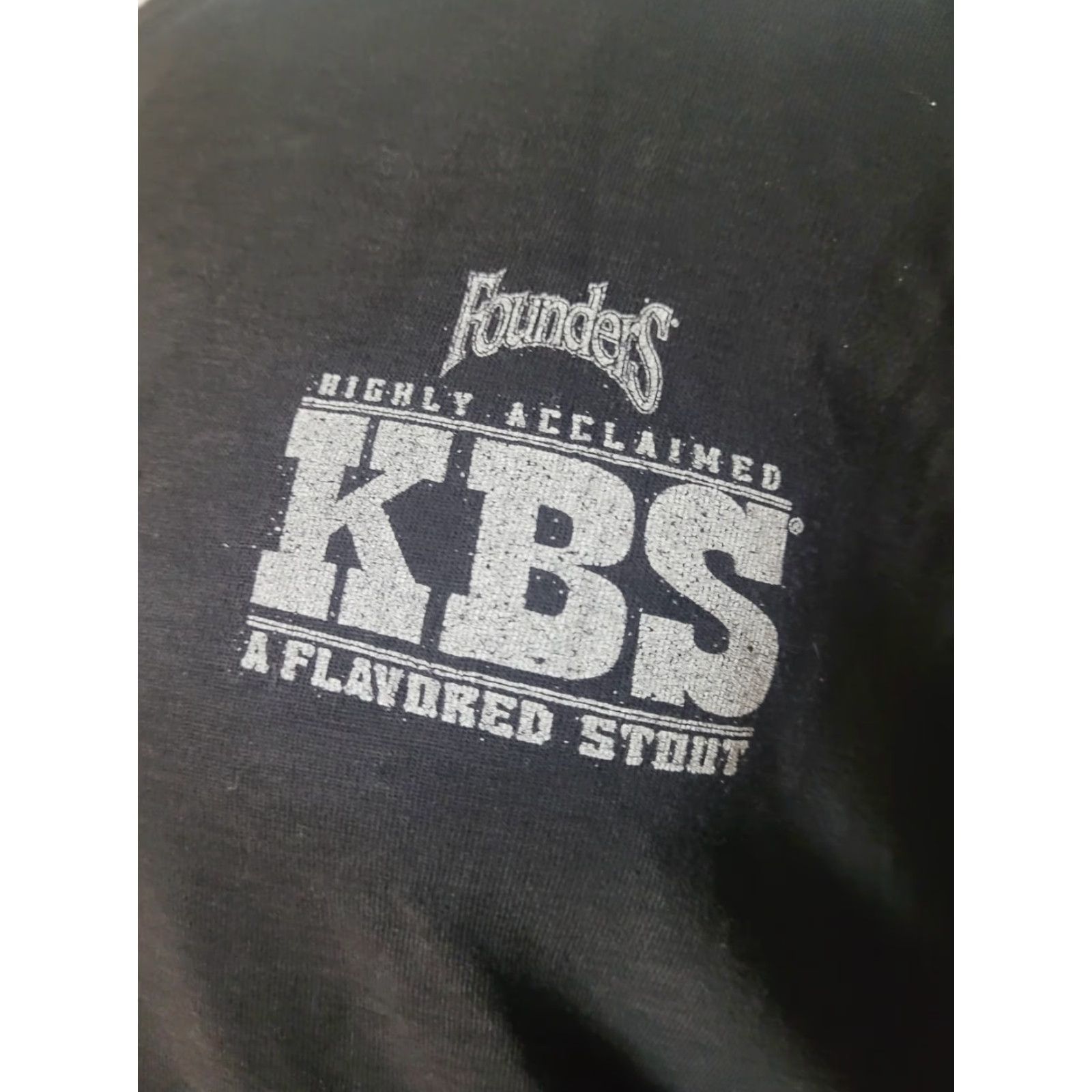 Vintage Founders KBS Barrel Aged Kosmicki's Craft Beer T Shirt 3XL XXXL Black Cotton Blend Crew Neck Short Sleeve Graphic Tee Mens Bag? Size US XXL / EU 58 / 5 - 2 Thumbnail