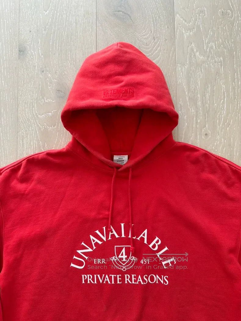 Vetements Vetements Academic Style Printed Hoodie Size US S / EU 44-46 / 1 - 2 Thumbnail