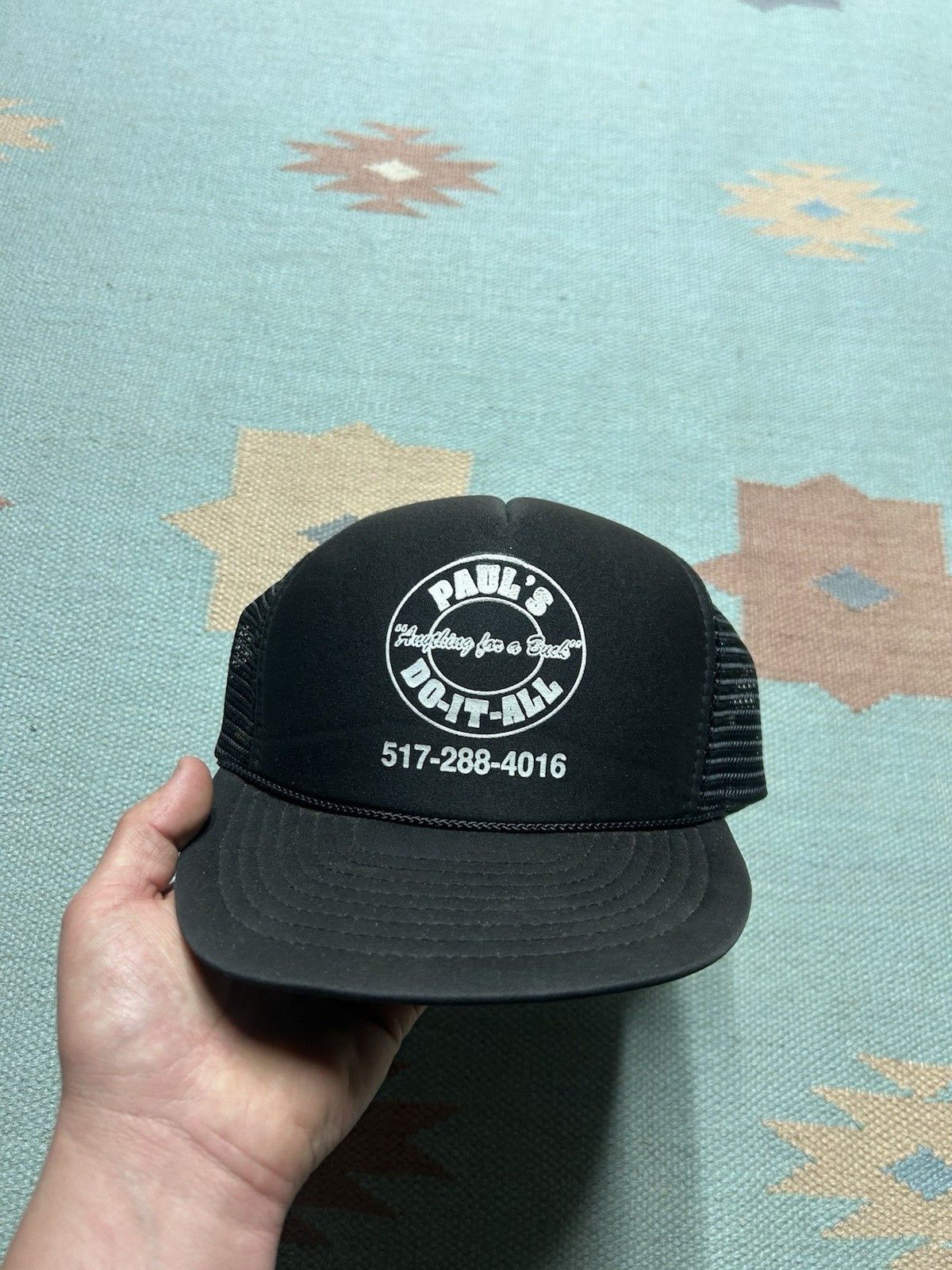 Vintage Vtg trucker hat Pauls do it all anything for a buck Michigan Size ONE SIZE - 2 Thumbnail