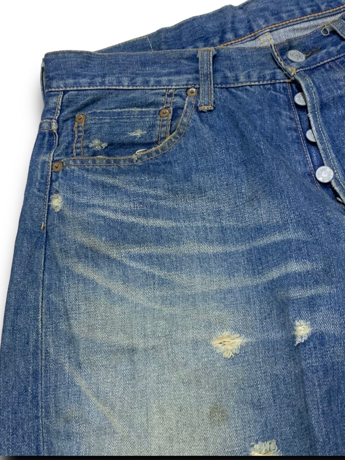 Hysteric Glamour HYSTERIC GLAMOUR DISTRESSED DENIM JAPANESE BRANDS JEANS Size US 34 / EU 50 - 11 Thumbnail