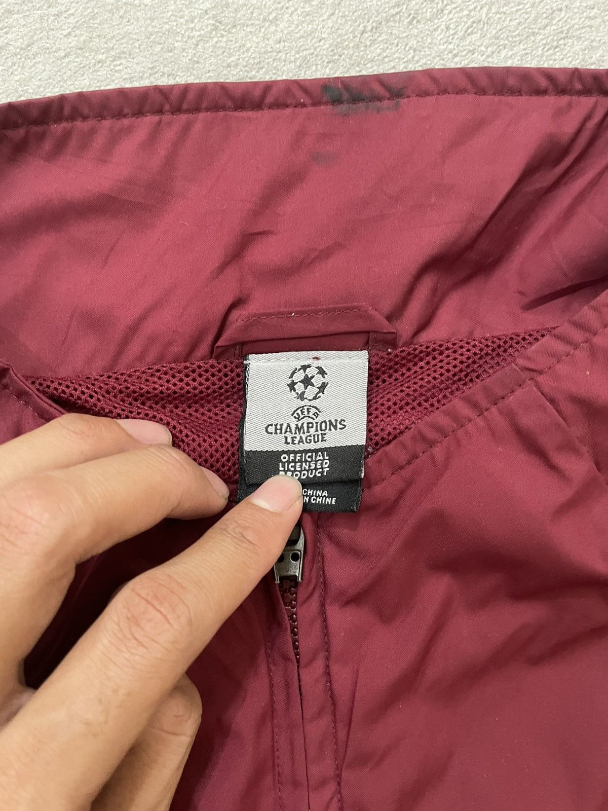 Japanese Brand 00s Adidas Ajax Champions League Windbreaker Jacket Red Y/K Size US XXL / EU 58 / 5 - 4 Thumbnail