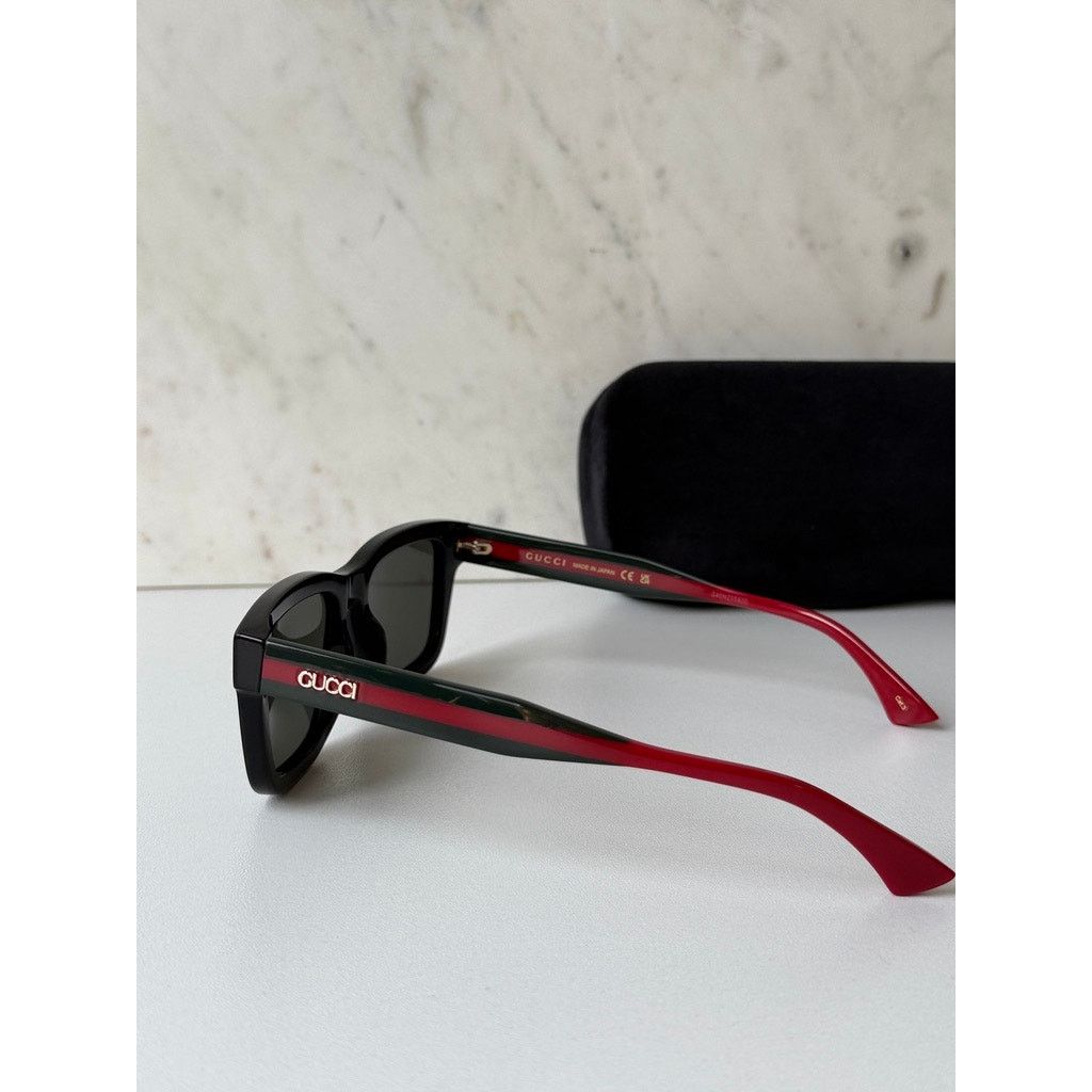 Gucci NEW Gucci GG1869S Black Squared Sunglasses $515 Size ONE SIZE - 4 Thumbnail