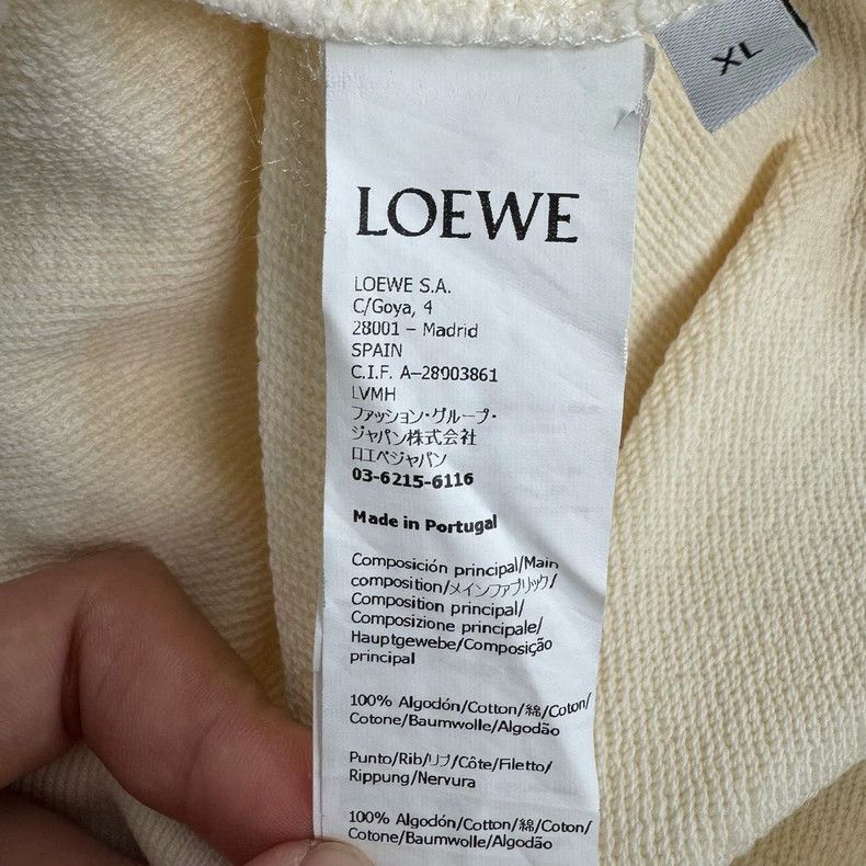 Loewe LOEWE Chest leather logo hoodie Size XL / US 12-14 / IT 48-50 - 5 Thumbnail