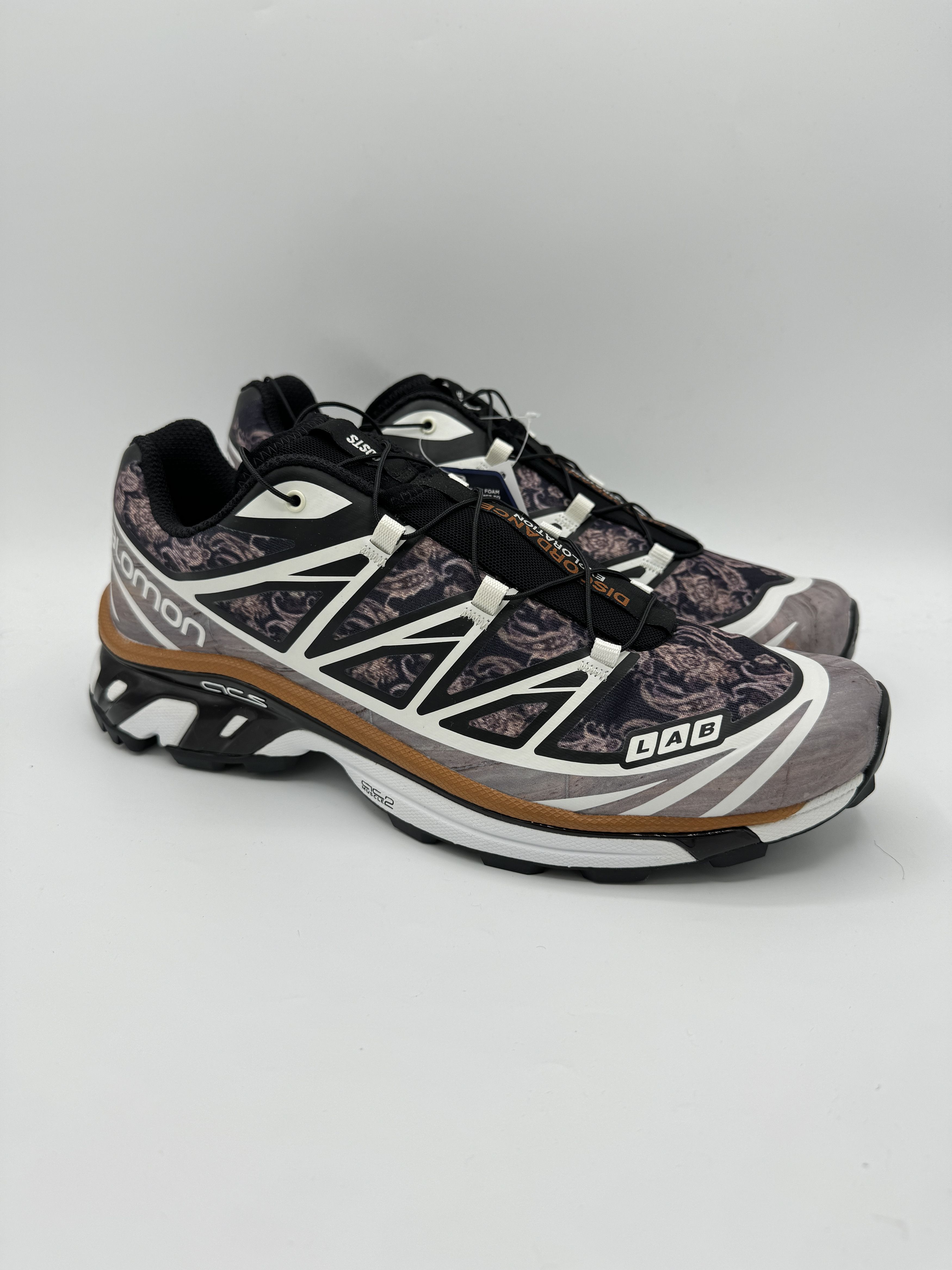 image of Children Of The Discordance x Salomon Cotd X Costs X Salomon Xt-6 Paisley Shoes in Brown (Size 10)