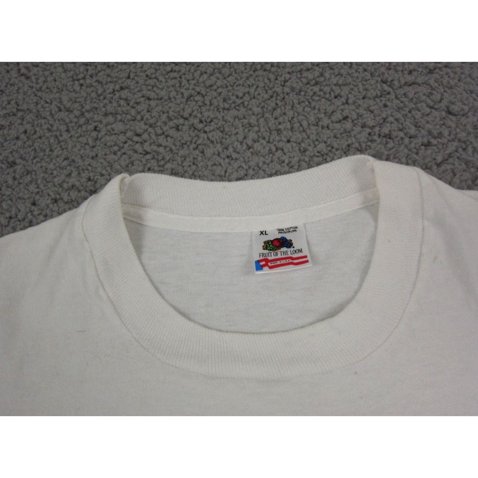 Fruit Of The Loom VINTAGE Fruit of the Loom 80s Basketball Shirt Mens XL White Made in USA Champs Size US XL / EU 56 / 4 - 5 Thumbnail