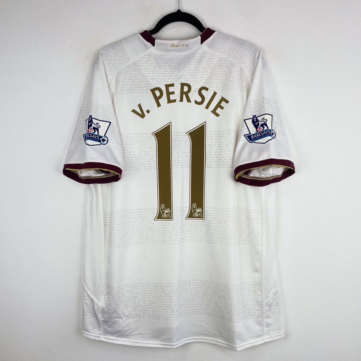 Nike Arsenal Robin van Persie Away Nike Jersey Shirt 2007/2008 Size US XL / EU 56 / 4 - 1 Thumbnail