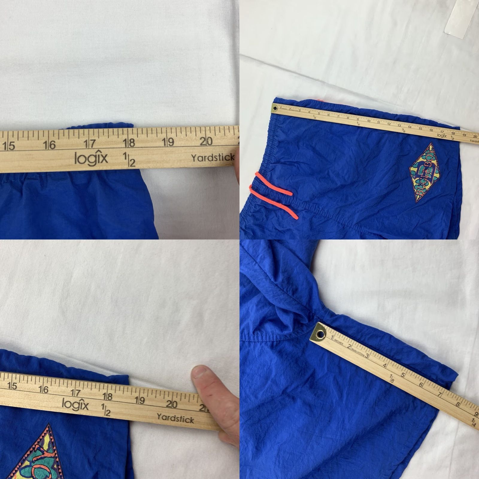 Bugle Boy VINTAGE Bugle Boy Swim Trunks Men's XL Blue 90s Beach Pool Trunks with Built-In Brief, Elastic Waist, Pockets, Lined Size US 36 / EU 52 - 8 Thumbnail