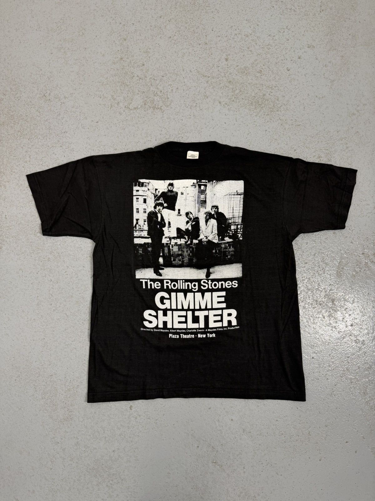 Band Tees Vintage 80s Rolling Stones Gimme Shelter Rare Dead Stock Size US L / EU 52-54 / 3 - 1 Thumbnail