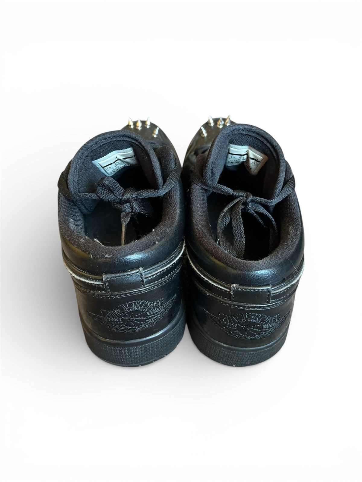 Jordan Brand Air Jordan 1 Mid Black Custom Studded Toe US 11.5 Size US 11.5 / EU 44-45 - 3 Thumbnail