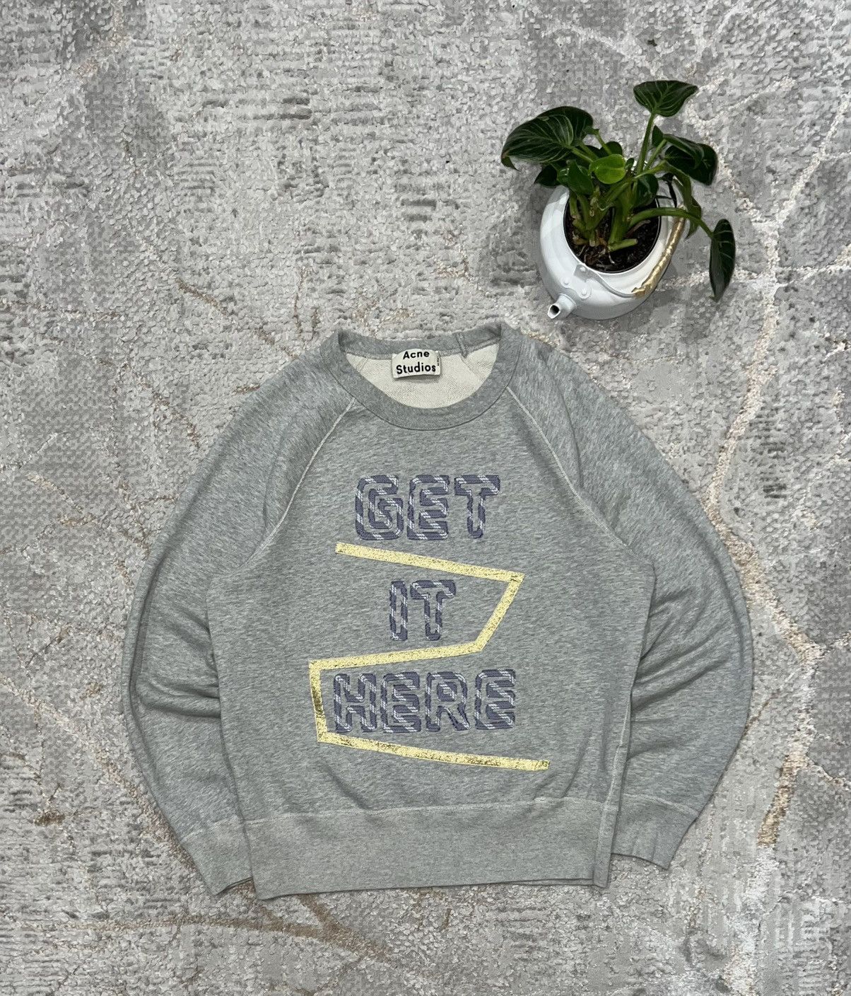 Acne Studios ACNE STUDIOS GET IT HERE SWEATSHIRT CREWNECK DESIGNER Size US M / EU 48-50 / 2 - 1 Thumbnail