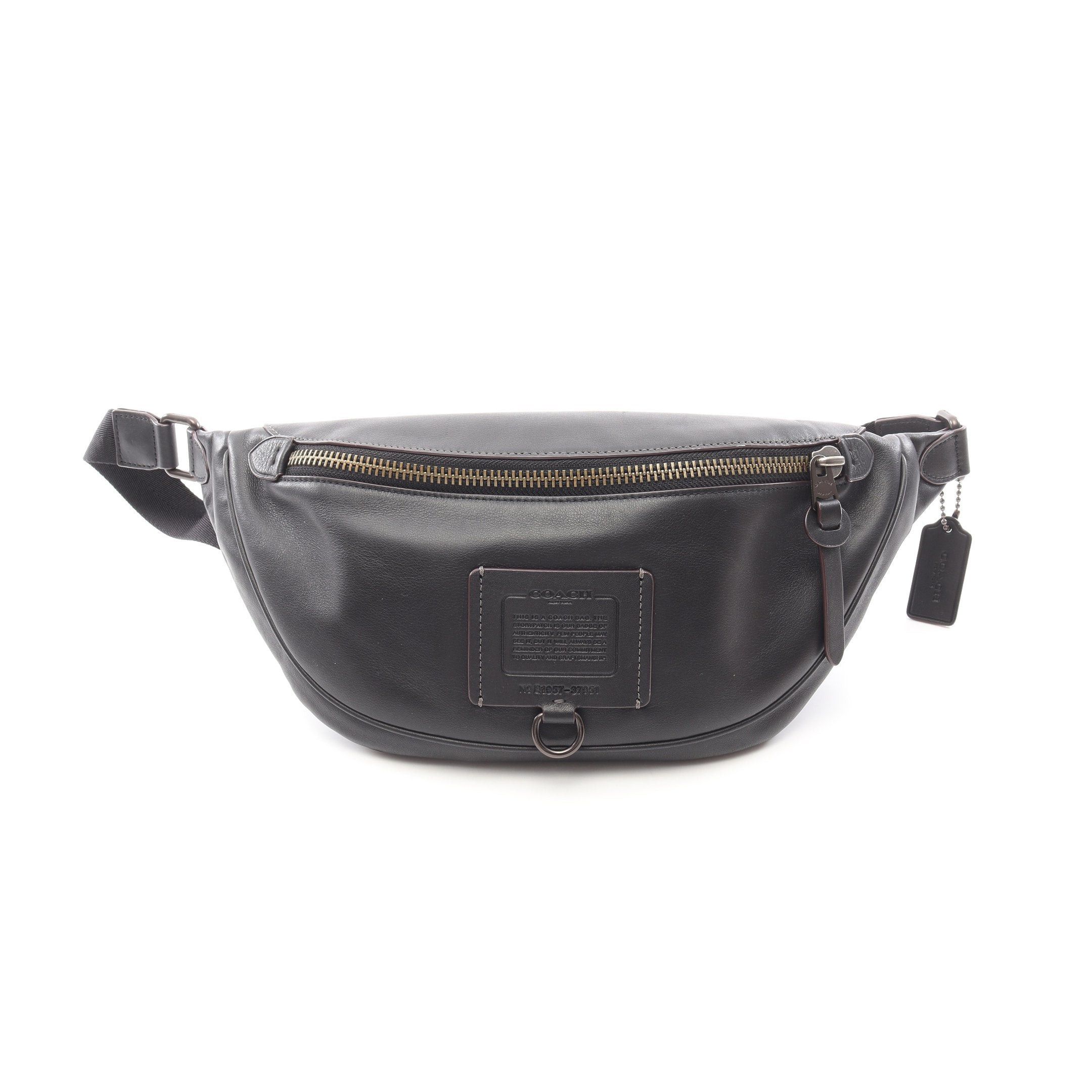 Coach Coach Livington Belt Bag Body Waist Leather Black Size ONE SIZE - 1 Thumbnail