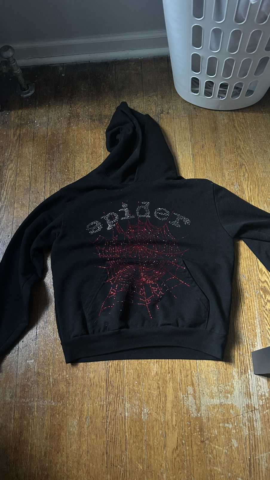 Sp5der Black and Red Rhinestone Spider Hoodie Size US M / EU 48-50 / 2 - 5 Thumbnail