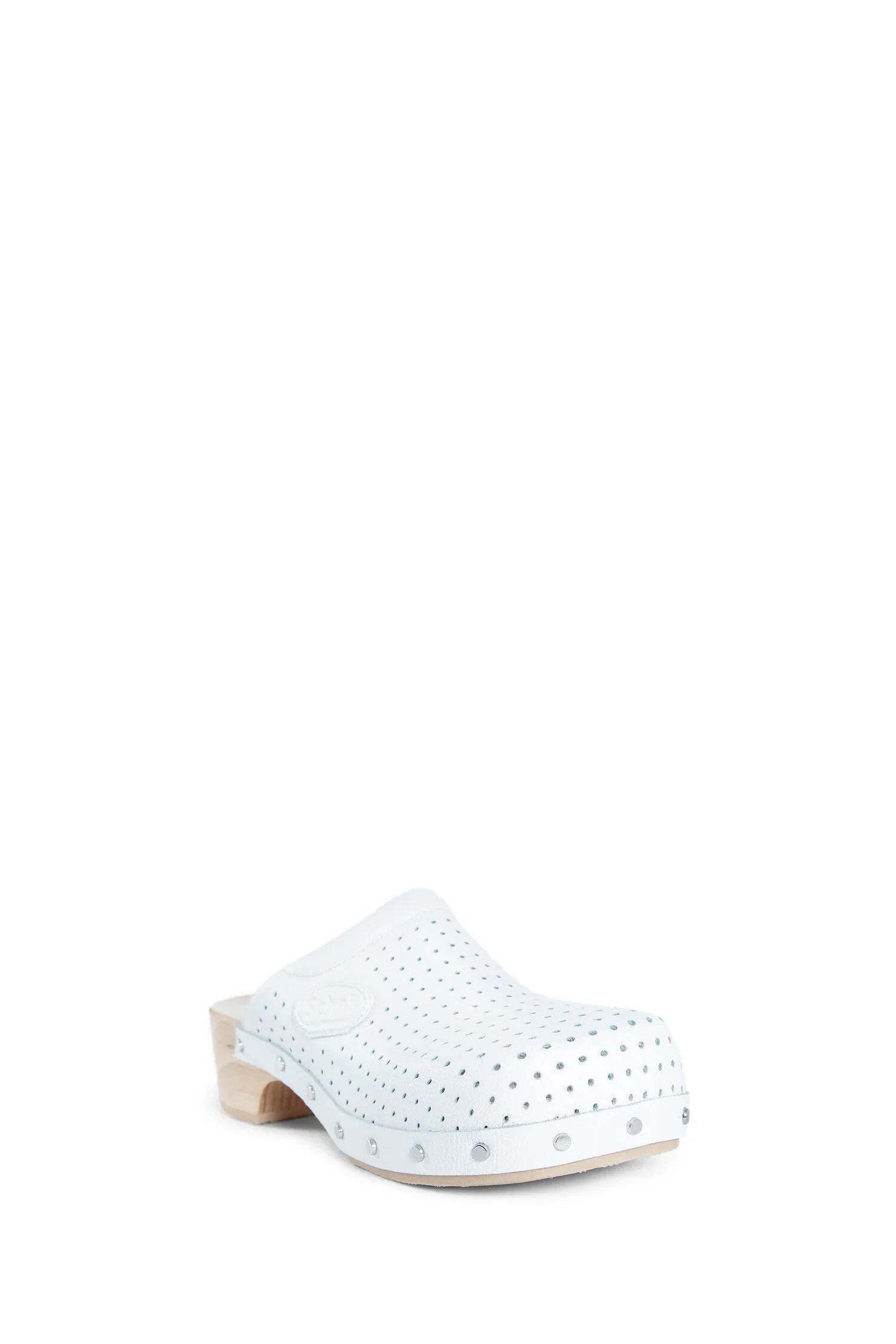 Balenciaga o1tr1nto0526 Scholl 40mm Clog Mules in White Size US 11 / IT 41 - 2 Thumbnail